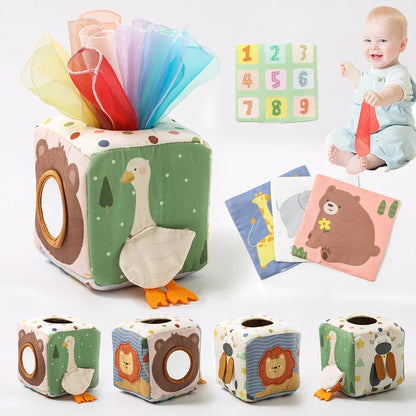 Soft Baby Tissue Box Sensory Toy