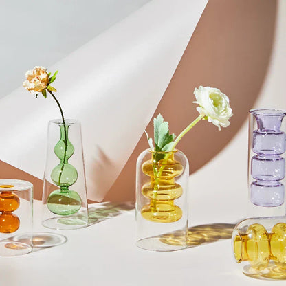 Beautiful Handmade Coloured Glass Vase