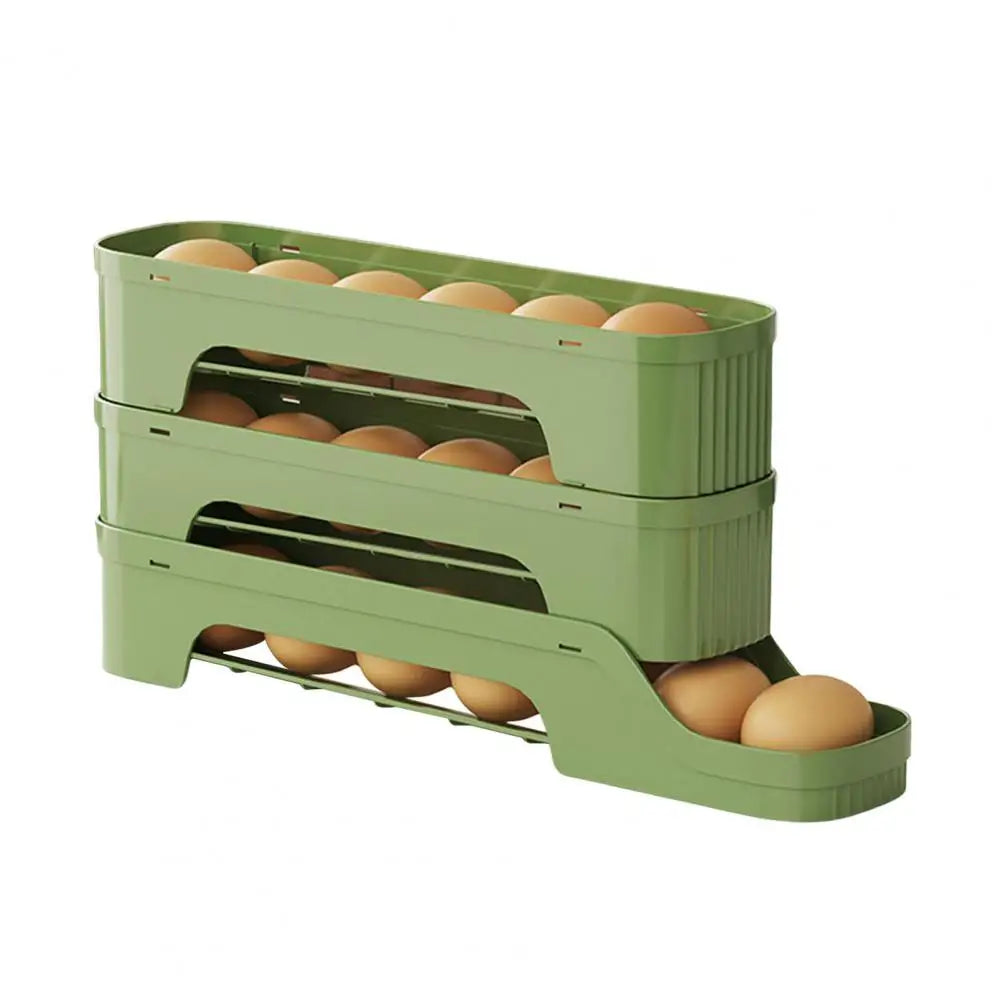 Compact 4-Tier Clear Egg Storage Container