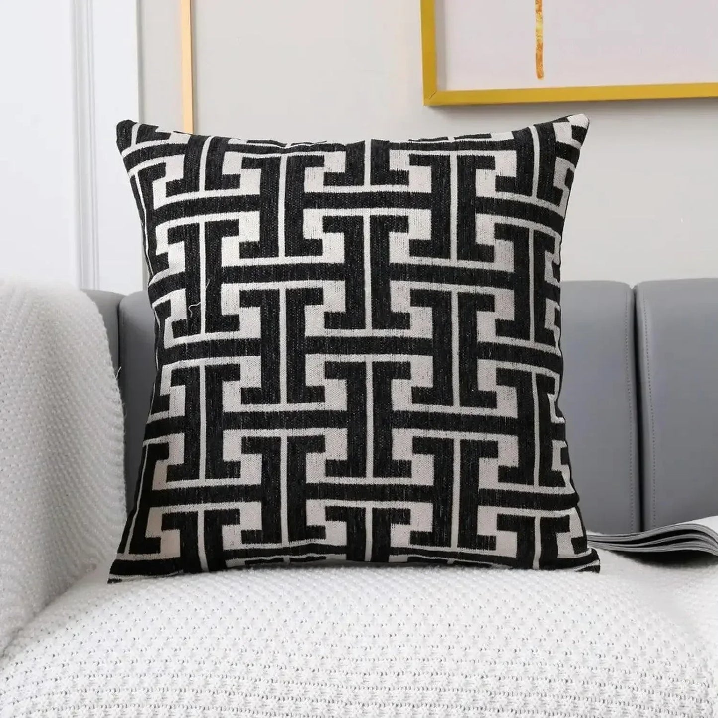 Decorative Stitched Pillow Cover for Home Decor