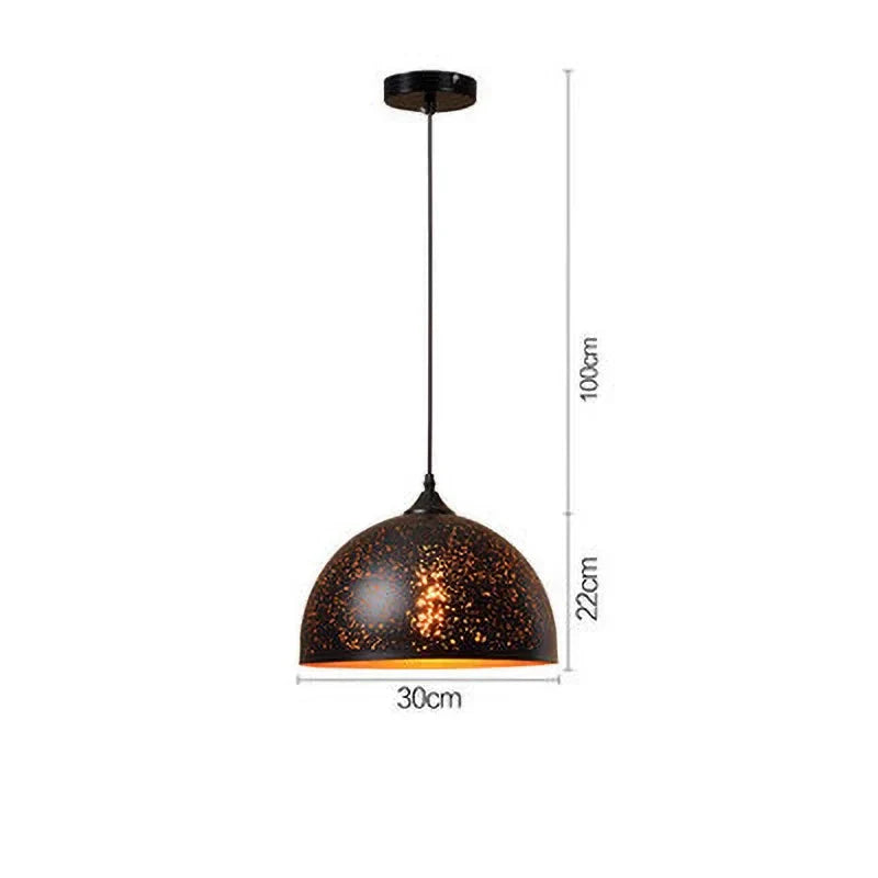 Rustic Metal Pendant Light in Classic Industrial Style