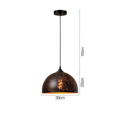 Rustic Metal Pendant Light in Classic Industrial Style