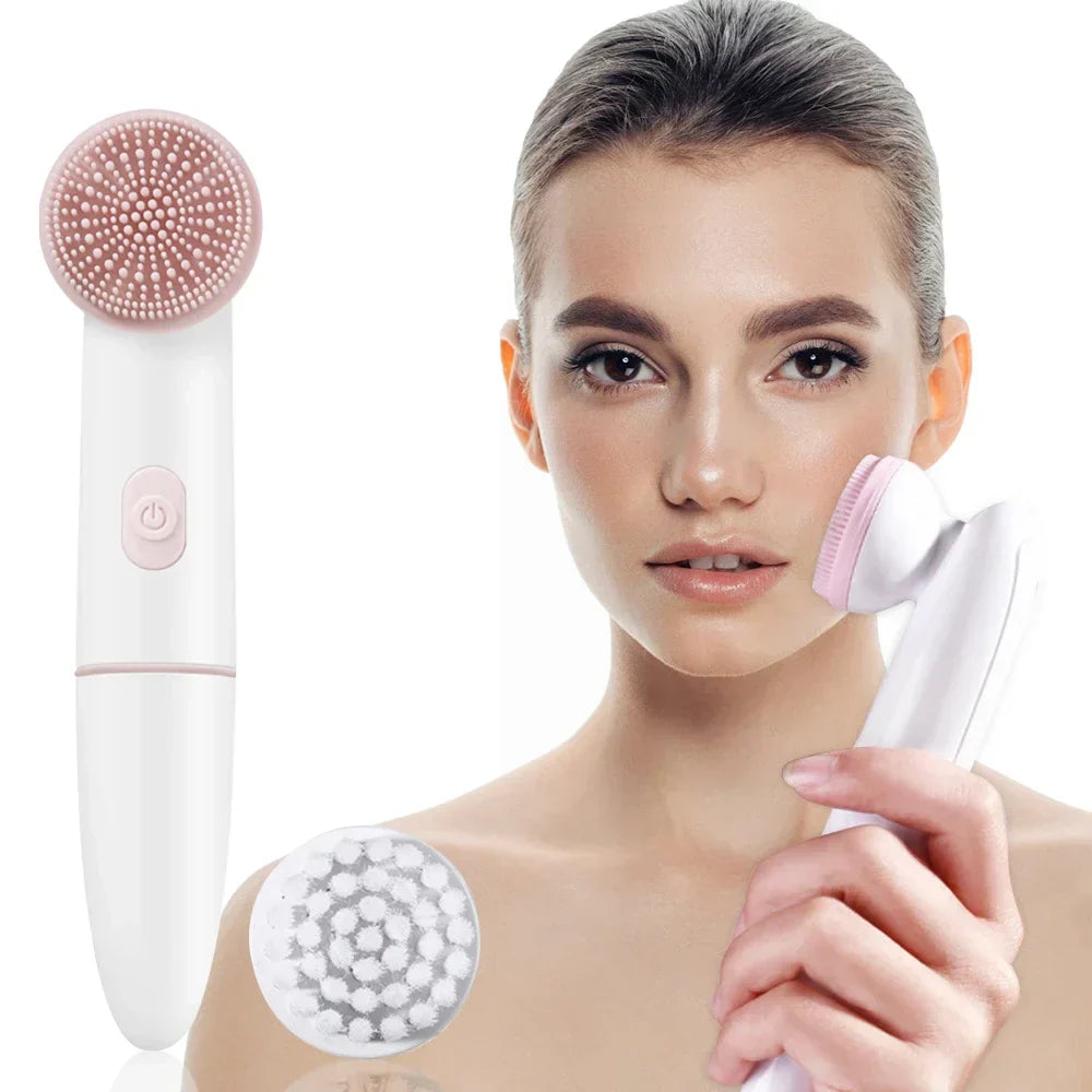 Portable Facial Cleanser and Massager Silicone Device - Fesara