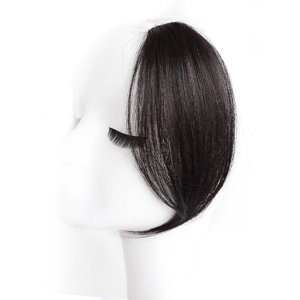 Easy Clip On Realistic Fake Hair Fringe Bangs