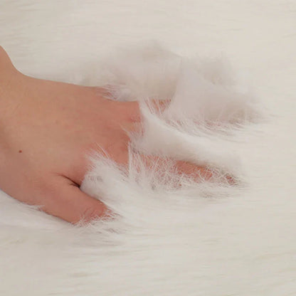 Plush Faux Fur Throw Blanket 100x50cm Handmade