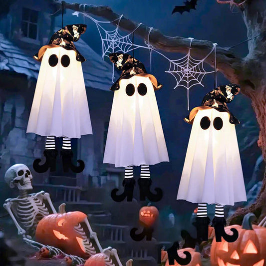 Hanging Ghost LED Lights Halloween Decor - Fesara