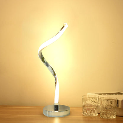 Stylish Spiral LED Table Lamp for Home Office