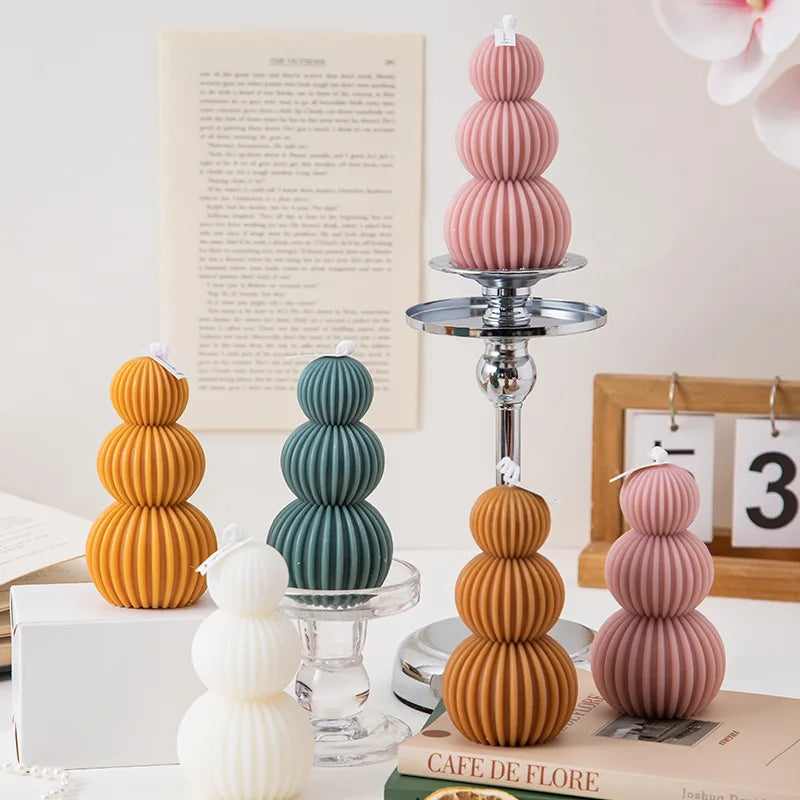Unique Geometric Golf Ball Shaped Scented Candle