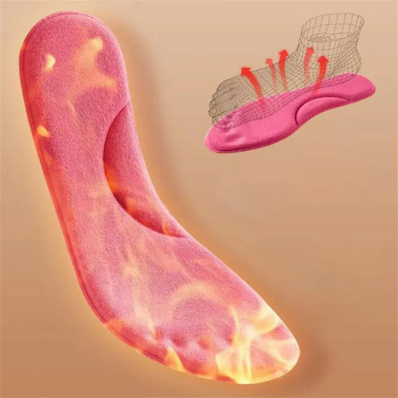 Warm Heated Insoles with Memory Foam for Men Women