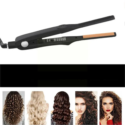 Compact 2-in-1 Hair Straightener Curling Iron