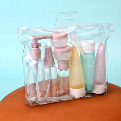 Portable 11pc Travel Size Toiletry Bottle Set
