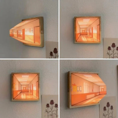 Stylish 3D LED Wall Lamp - Cool Home Decor Gift
