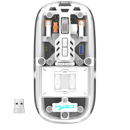 Clear Wireless Bluetooth Computer Mouse