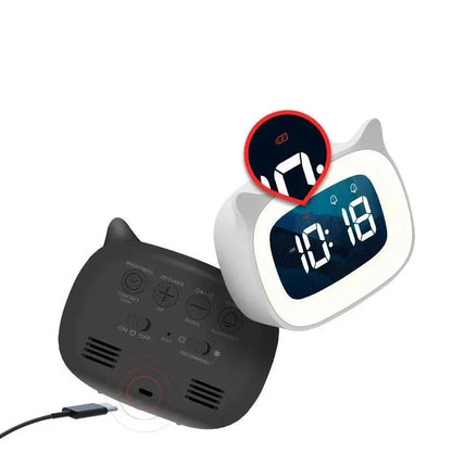 Smart LED Alarm Clock with USB Charging and FM Radio