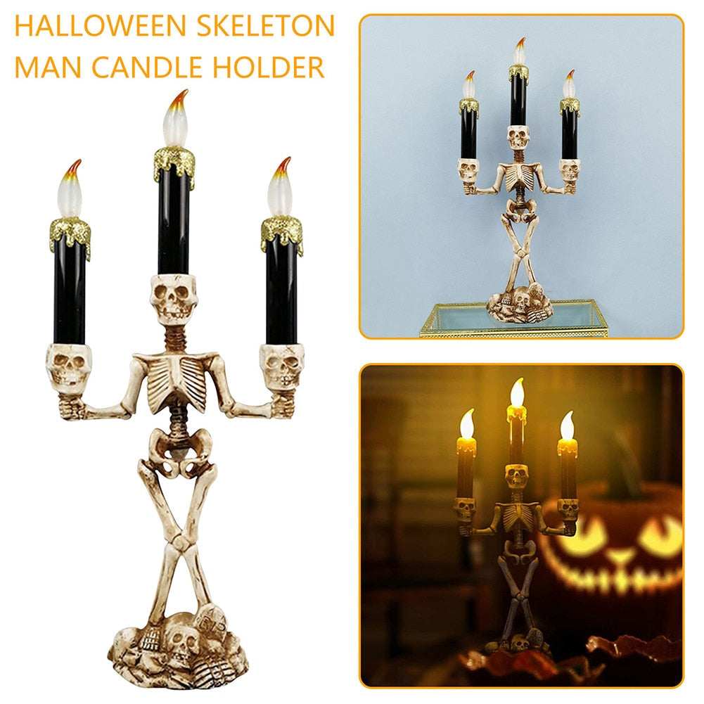 Spooky Skeleton Decorative Tea Lights