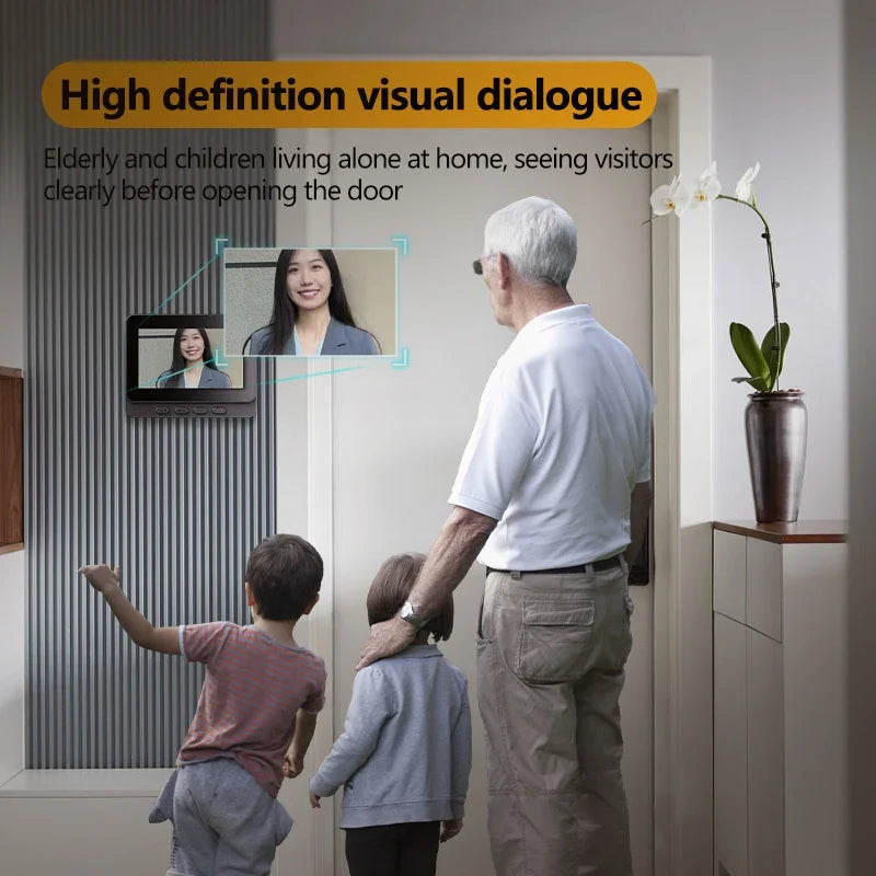Wireless Video Doorbell with Night Vision and 2-Way Audio