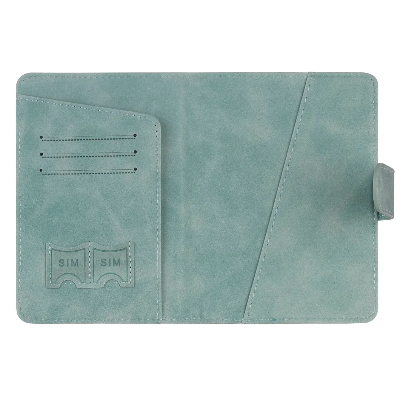 Genuine Leather Passport Wallet with RFID Blocker
