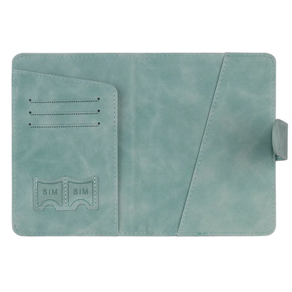 Genuine Leather Passport Wallet with RFID Blocker