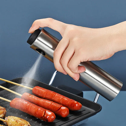 Premium Oil Sprayer Bottle - 100ml Stainless Steel Refillable
