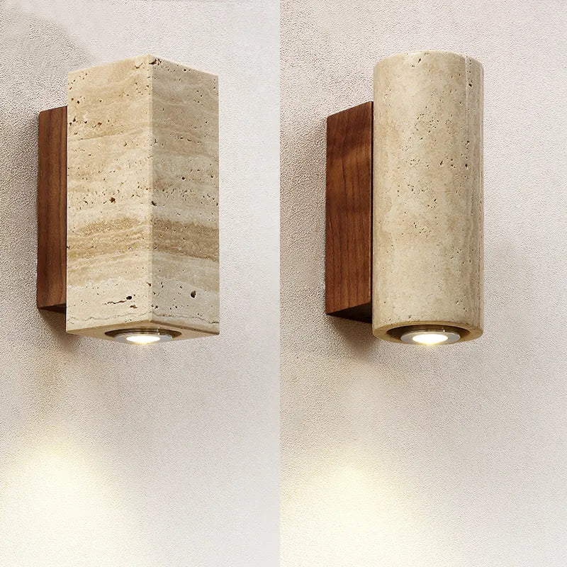 Stylish Stone LED Wall Light - Fesara