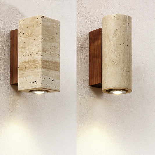 Stylish Stone LED Wall Light - Fesara