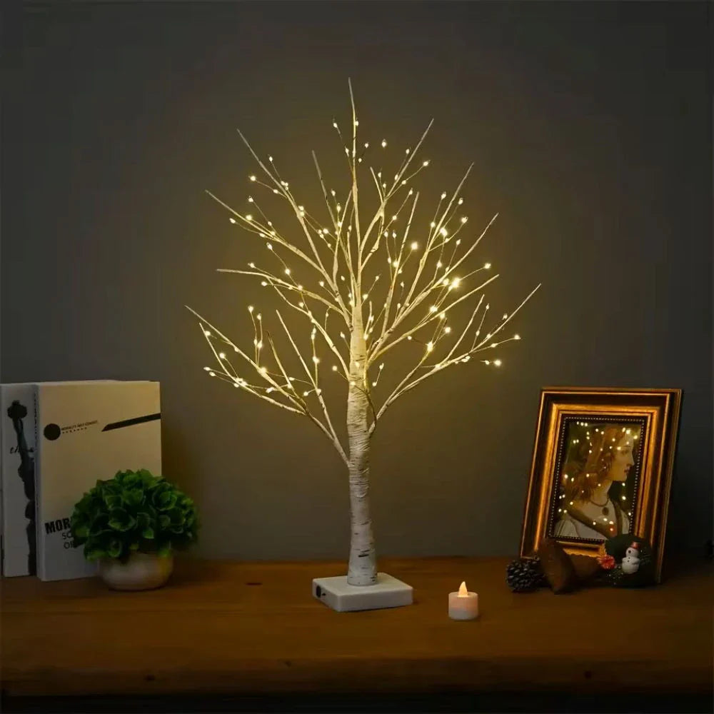 Scandinavian White Wooden Table Lamp