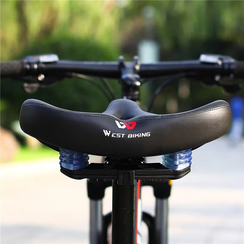 Comfortable Ergonomic Bicycle Saddle with Widened Cushion for Long-Distance Cycling – Compatible with MTB, E-Bikes, and More-3