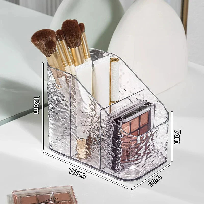 Spacious Makeup Storage Box with Wave Pattern - Fesara