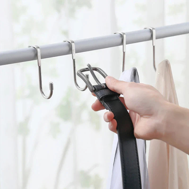 Strong Door Hooks Double Stainless Steel Hangers