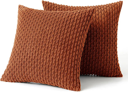 Cozy Striped Velvet Cushion Pillow for Home Decor