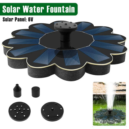 Outdoor Solar Powered Water Fountain Kit