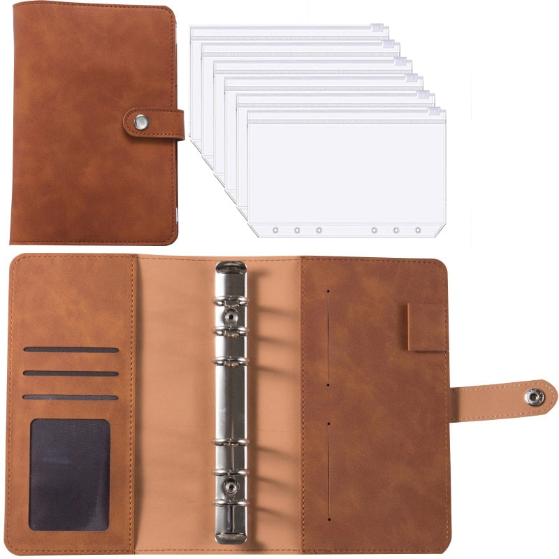 Premium Leather Wallet Notebook Organizer
