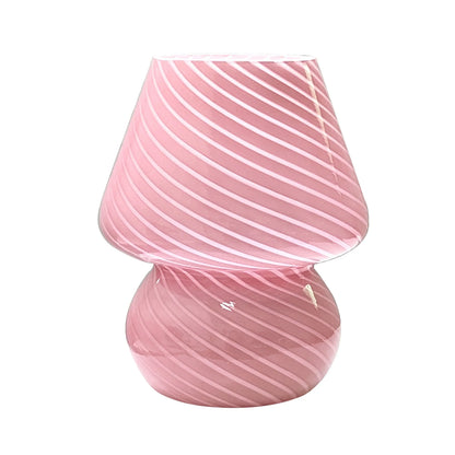 Stunning Glass Mushroom Table Lamp