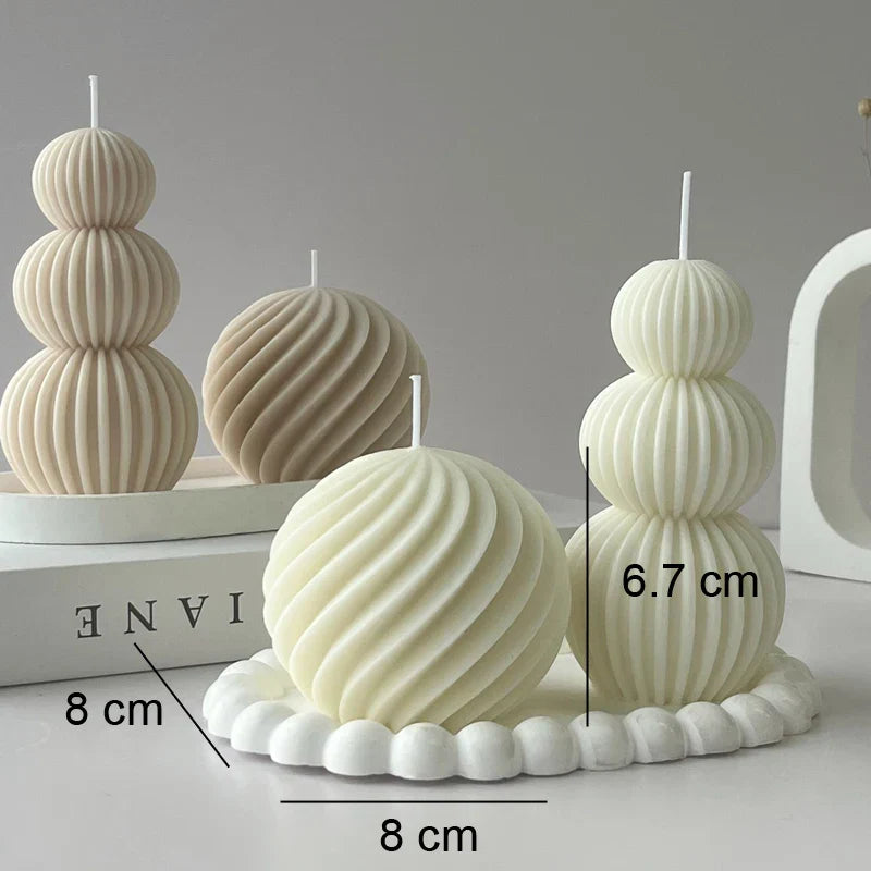 Unique Geometric Golf Ball Shaped Scented Candle - Fesara