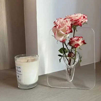 Elegant Glass Embedded Flower Vase