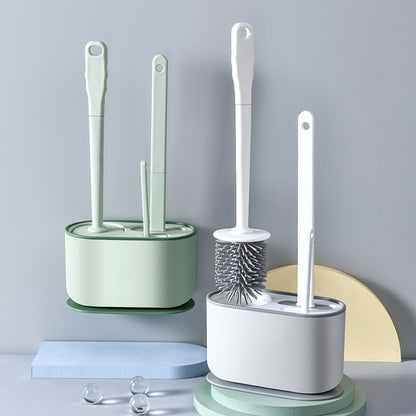 Bathroom Wall Mount Toilet Brush Holder Set