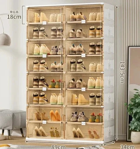 Compact Shoe Rack Storage Solution
