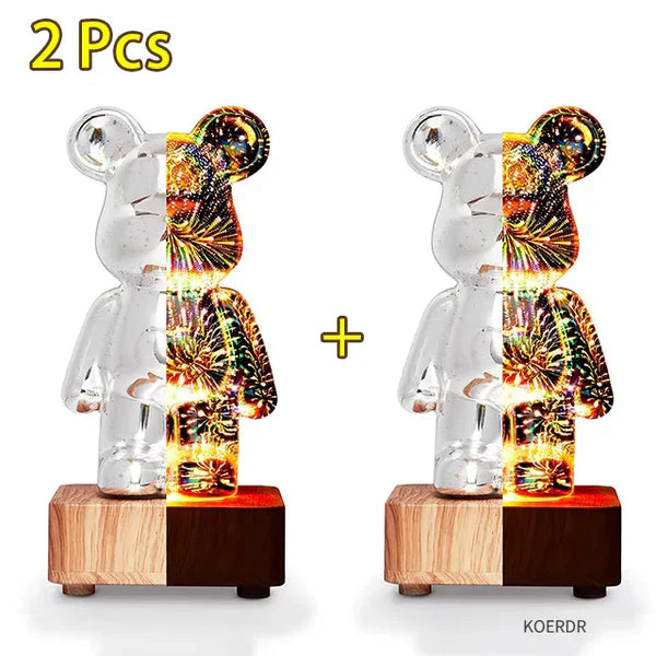Colorful LED Fireworks Night Light Lamp