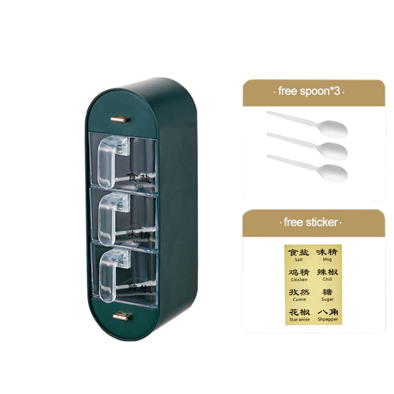 Space Saving Wall Mounted Spice Rack Organizer