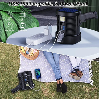 Bright Solar Powered 900K Lumen Spotlight Lantern