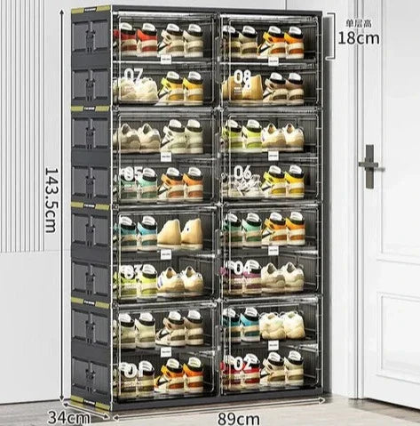 Compact Shoe Rack Storage Solution