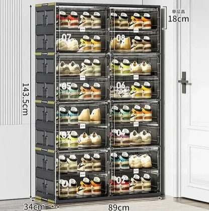 Compact Shoe Rack Storage Solution