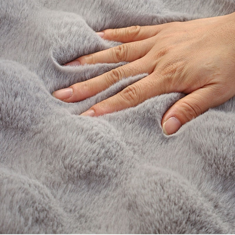 Soft Cozy Fleece Sofa Slipcover - Fesara
