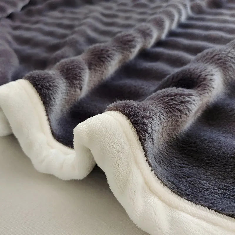 Plush Fleece Throw Blanket Soft & Cozy