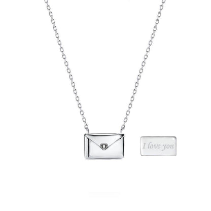 Heart Shape Love Letter Pendant Necklace