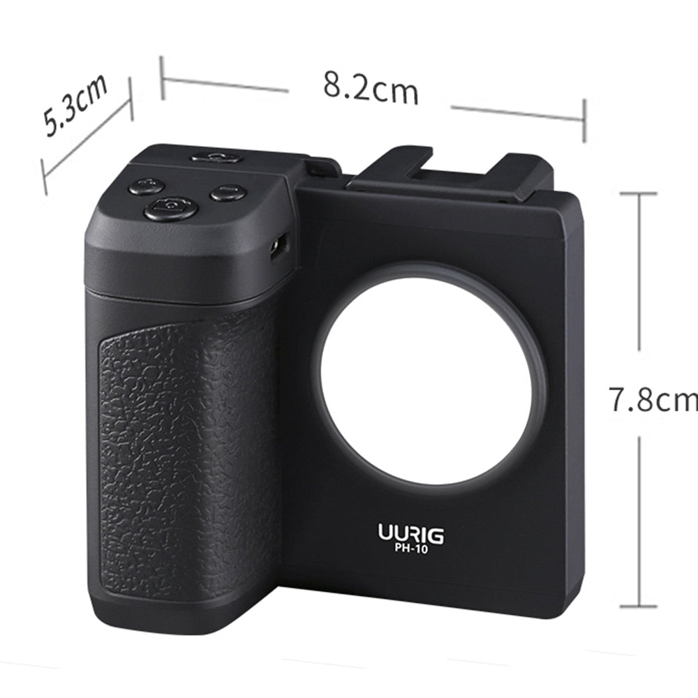 Compact LED Wireless Phone Grip Stabilizer