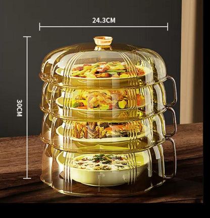 Collapsible Microwave Food Splash Guard