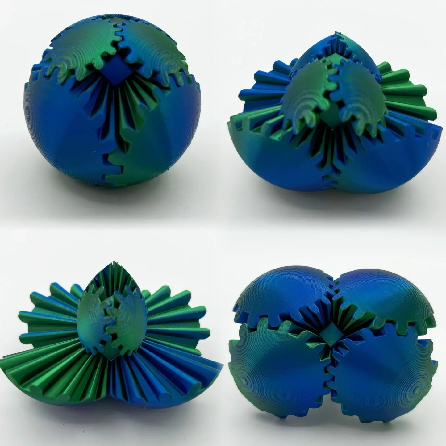Cool 3D Printed Stress Ball Fidget Spinner