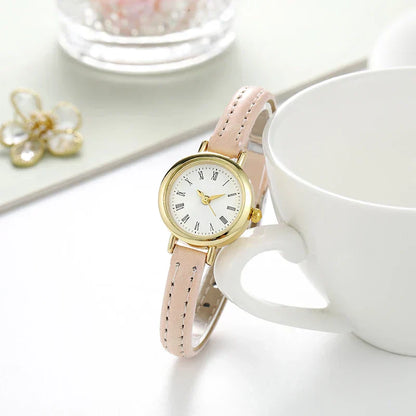 Simple Gold Women's Watch with Roman Numerals