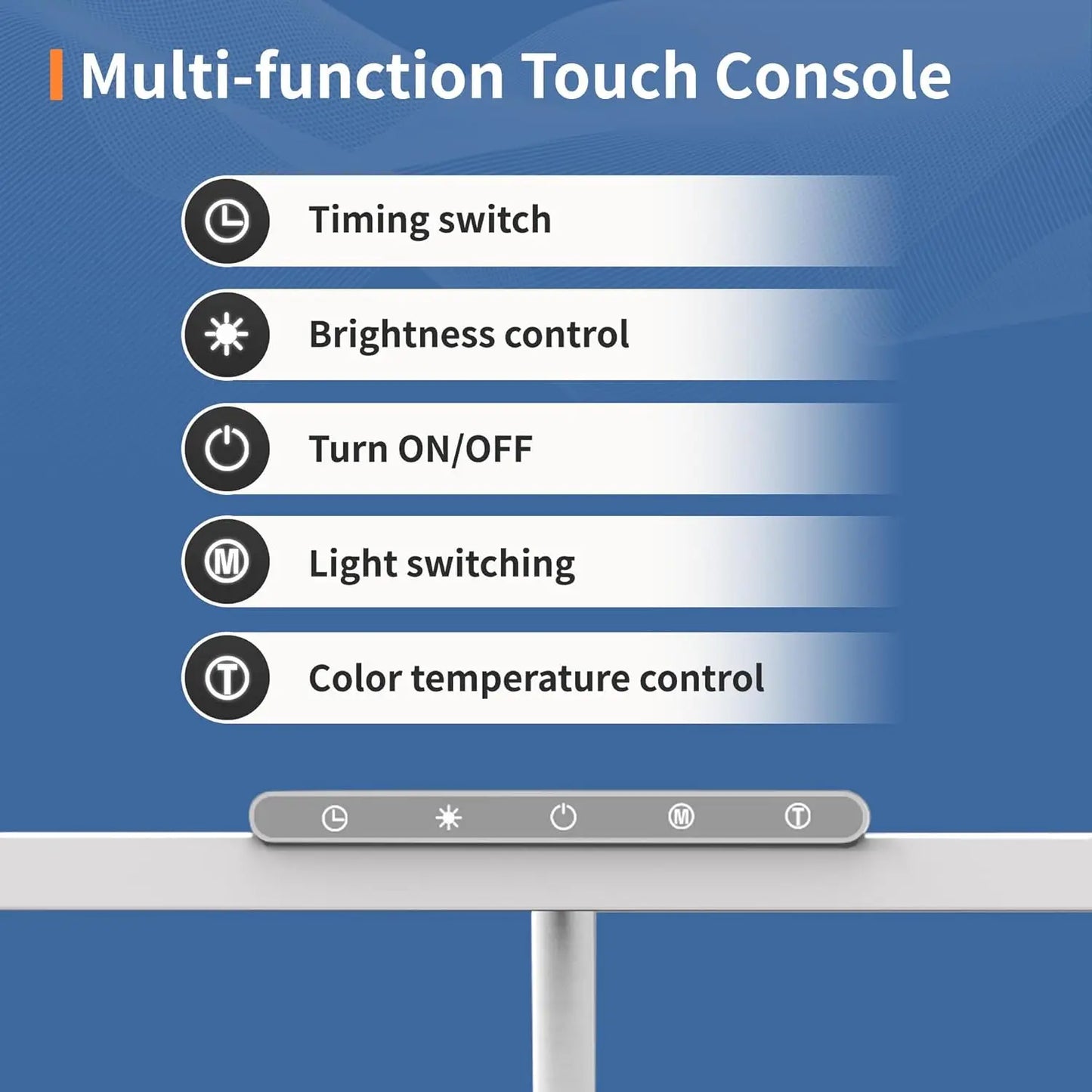 Bright LED Clamp Desk Lamp with Wide Lighting